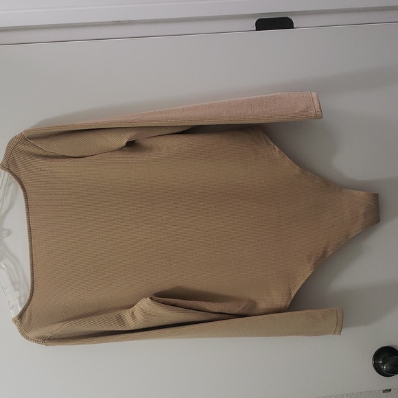 NWT A New Day Long Sleeve Square Neck Soft Ribbed Bodysuit - Picture 6 of 9